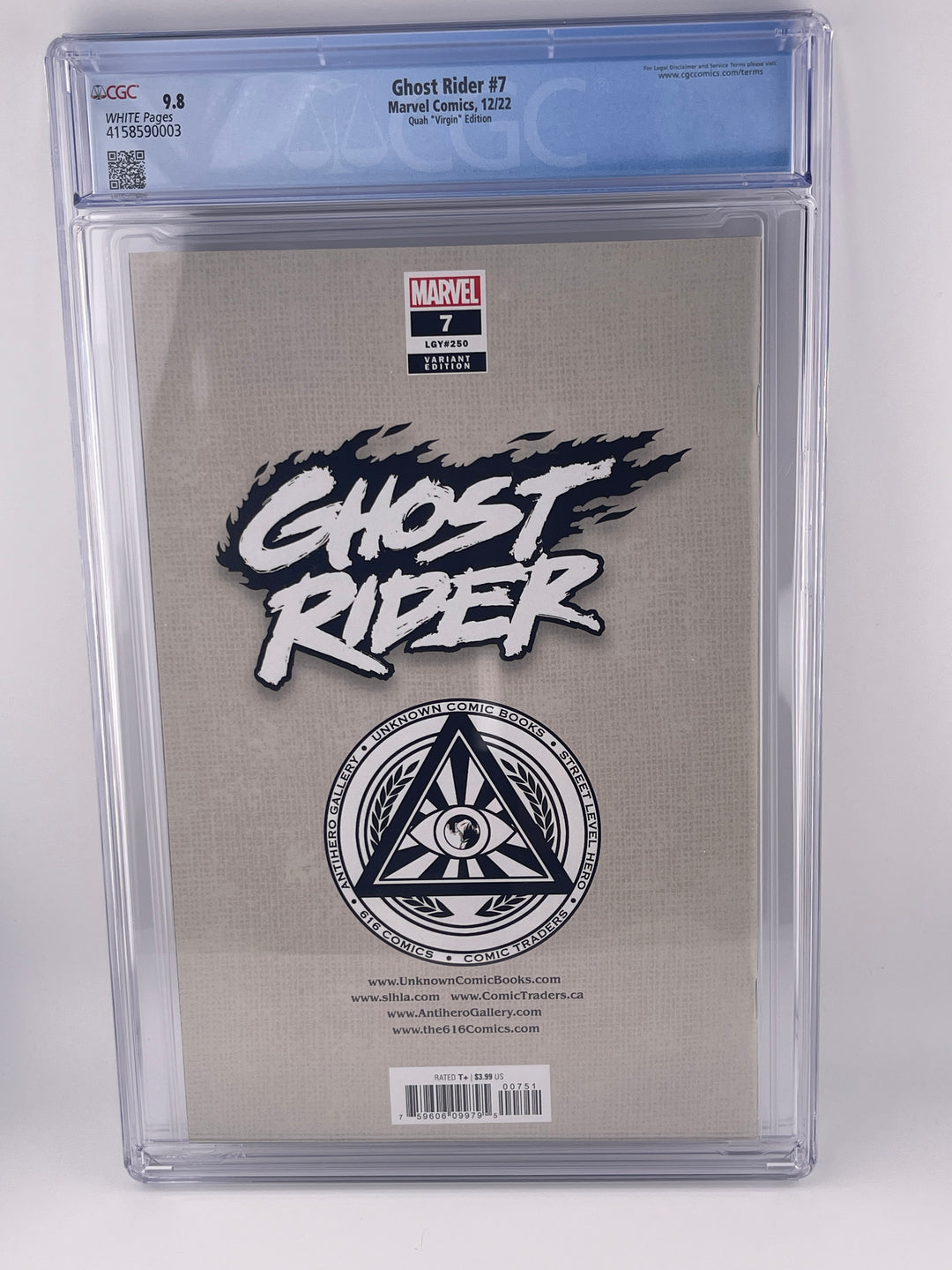 Ghost Rider #7, 2022 | CGC 9.8 | Incredible Hulk Homage Virgin