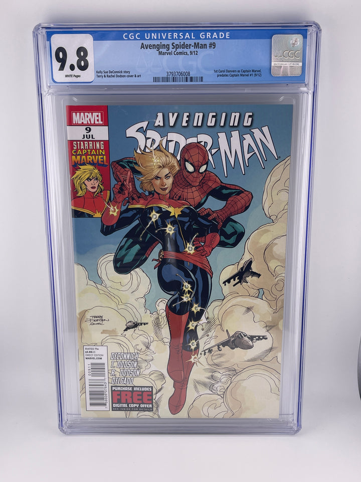 Avenging Spider-Man #9 | CGC 9. | 1st Carol Danvers as Captain Marvel