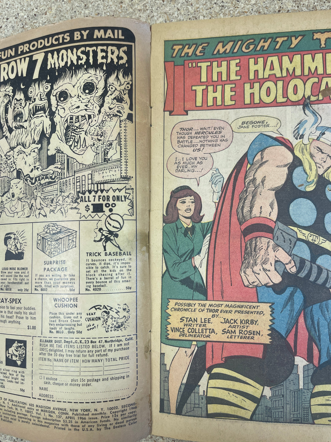 Thor #127 Taped Cover