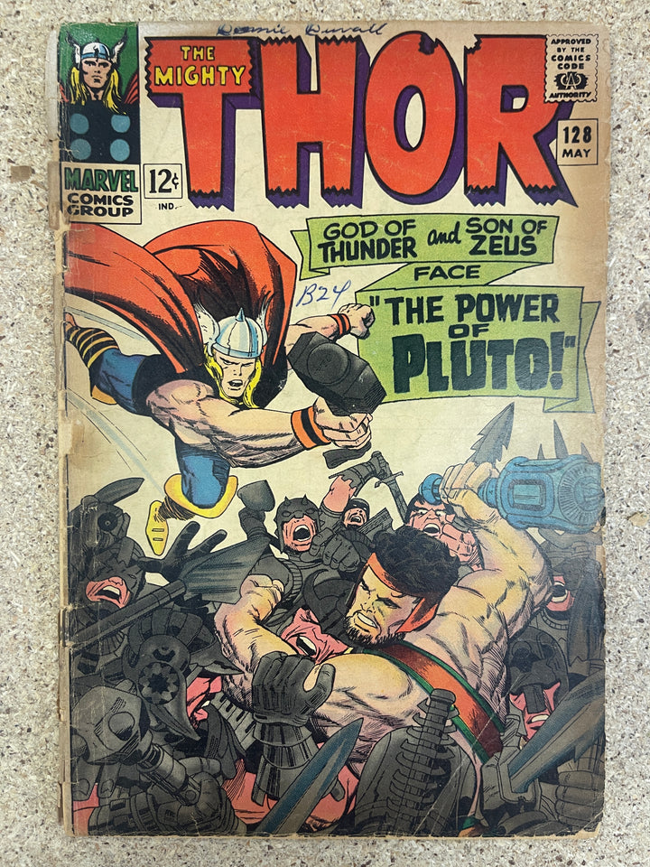Thor #128 Detatched Back Cover