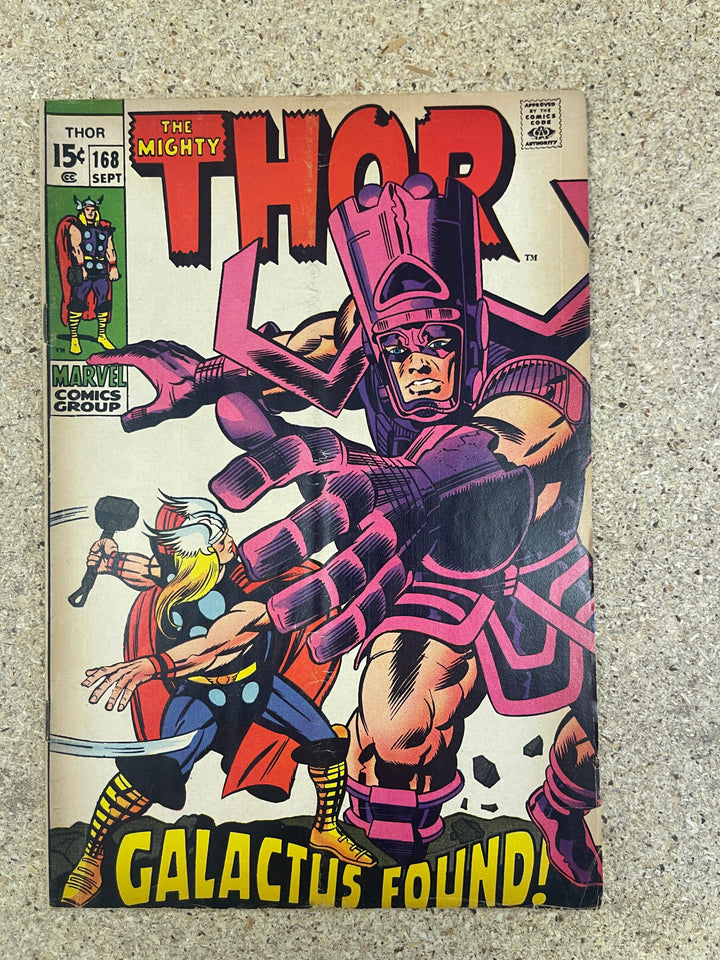 Thor #168 Subscription Crease Origin of Galactus