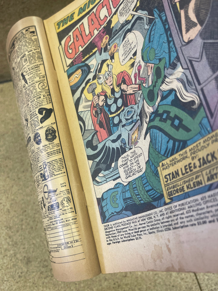 Thor #168 Subscription Crease Origin of Galactus