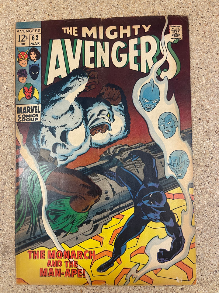 Avengers #62 Subscription Crease 1st Man-Ape