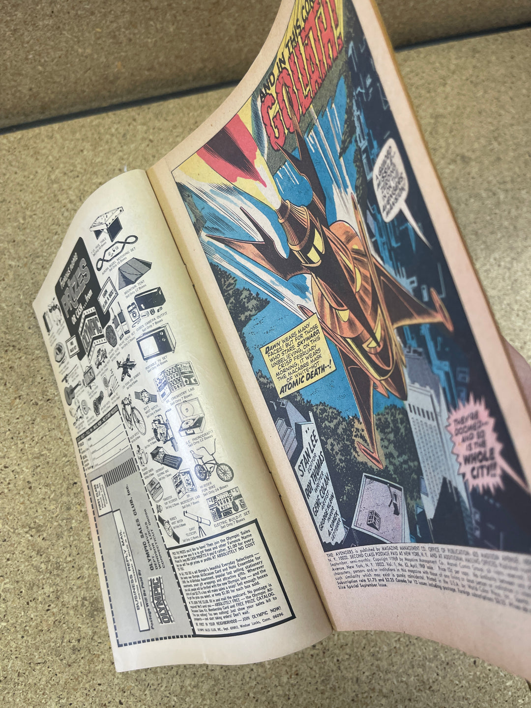 Avengers #63 Subscription Crease