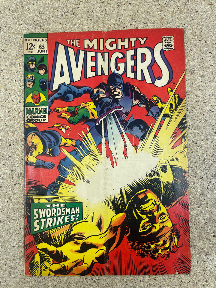 Avengers #65 Subscription Crease