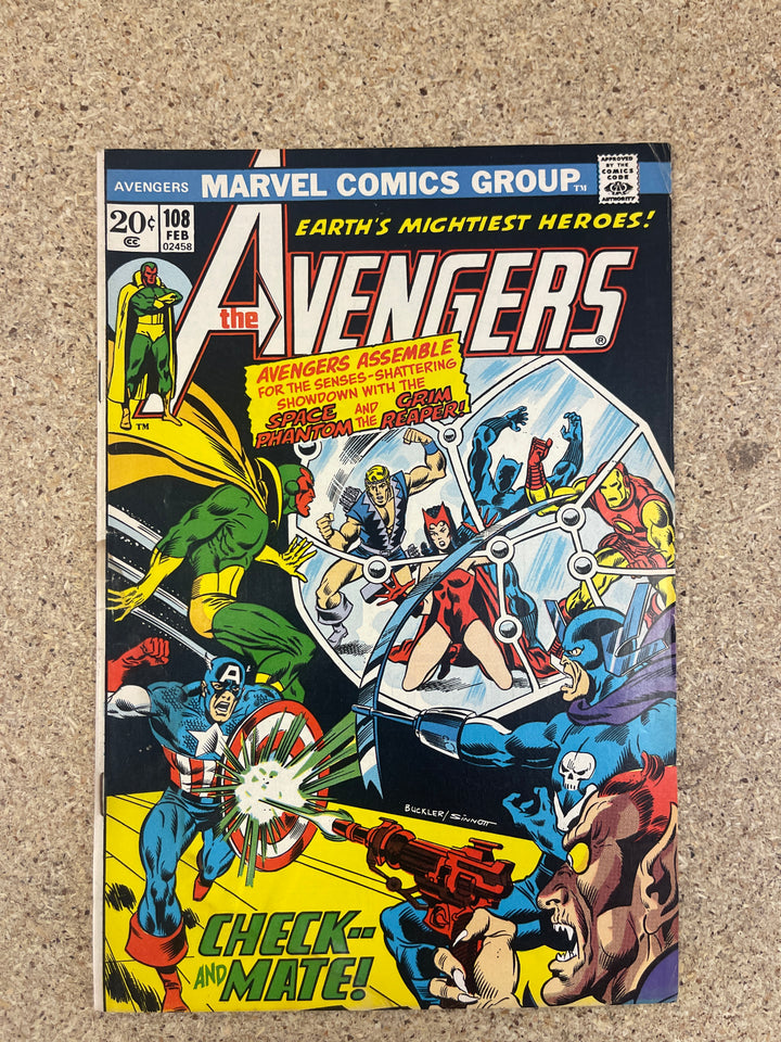 Avengers #108 Water Stain Back Cover