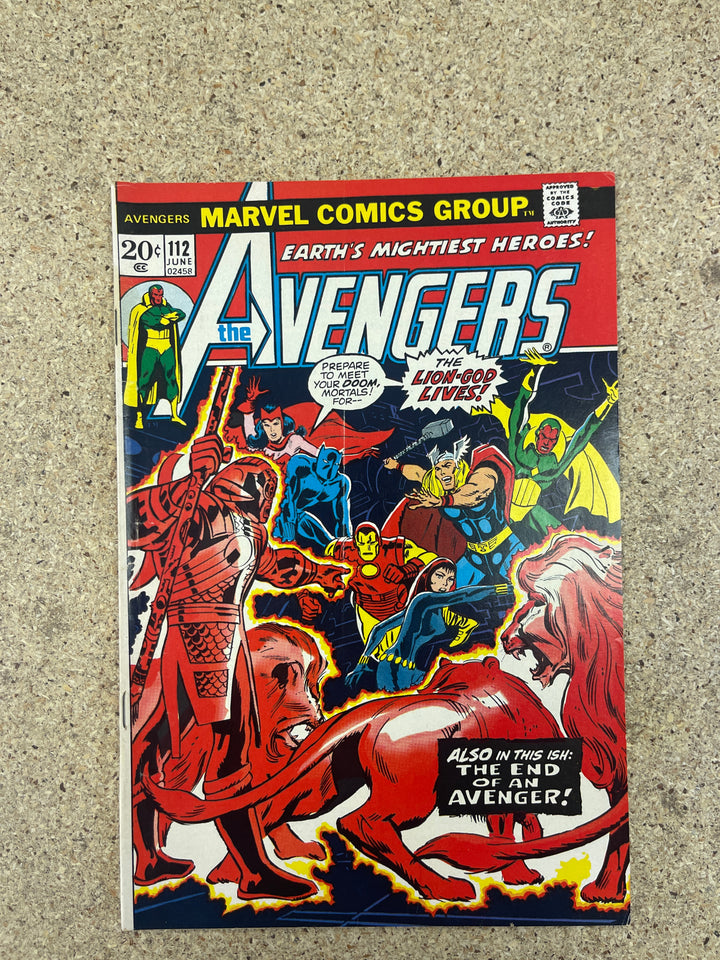 Avengers #112 Subscription Crease 1st Mantis