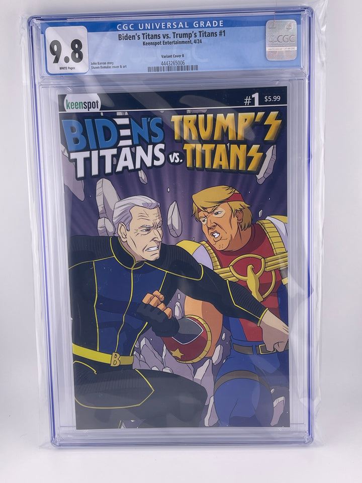 Biden's Titans vs Trump's Titans #1, Limited to 1,400 Copies, CGC 9.8