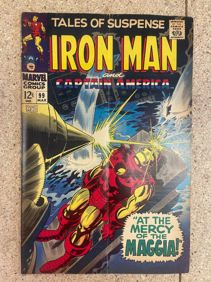 Tales of Suspense #99 Subscription Crease