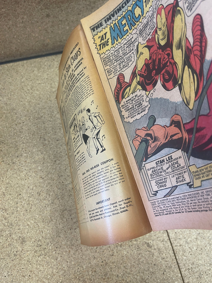 Tales of Suspense #99 Subscription Crease