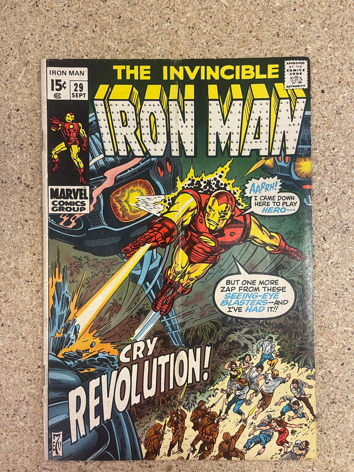 Iron Man #29 Subscription Crease