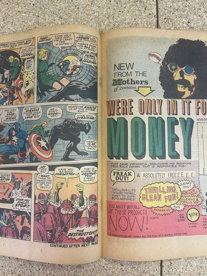 Captain America #100 Subscription Crease