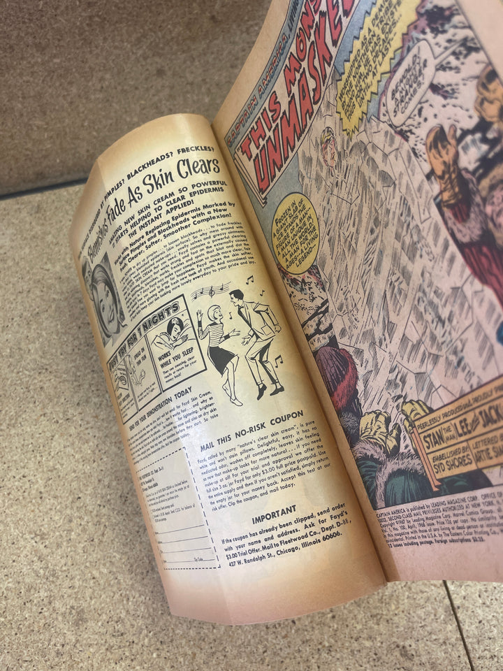 Captain America #100 Subscription Crease