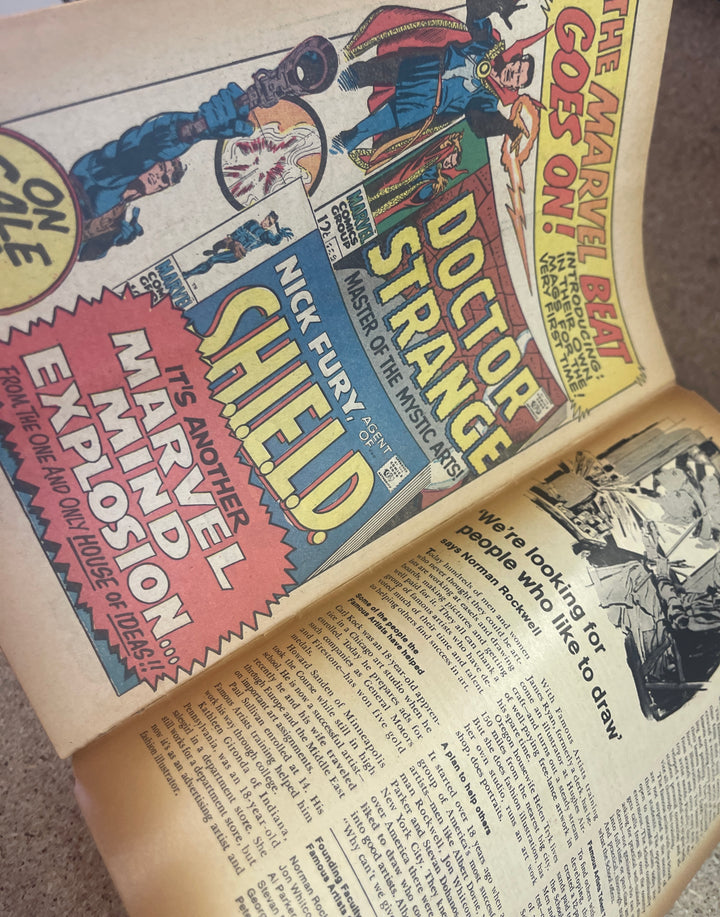 Captain America #102 Subscription Crease