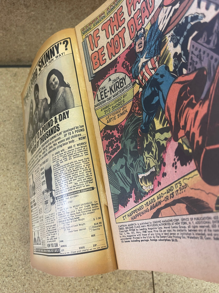 Captain America #107 1st Doctor Faustus