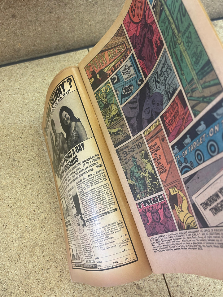 Captain America #111 Subscription Crease