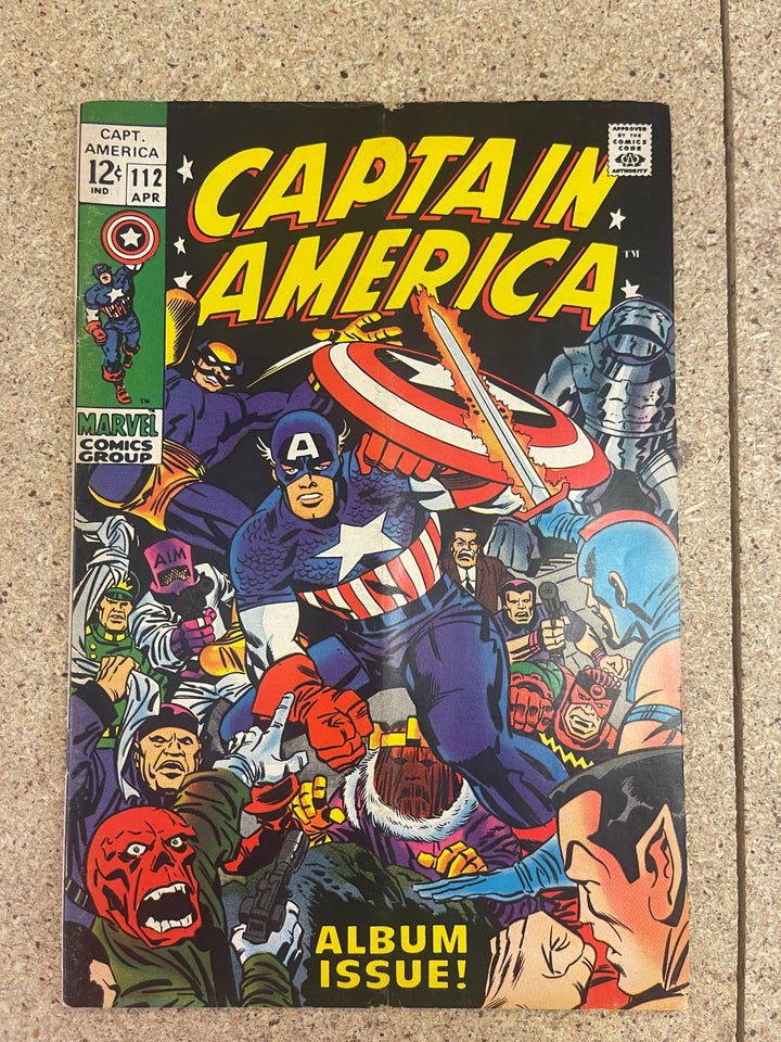 Captain America #112 Subscription Crease