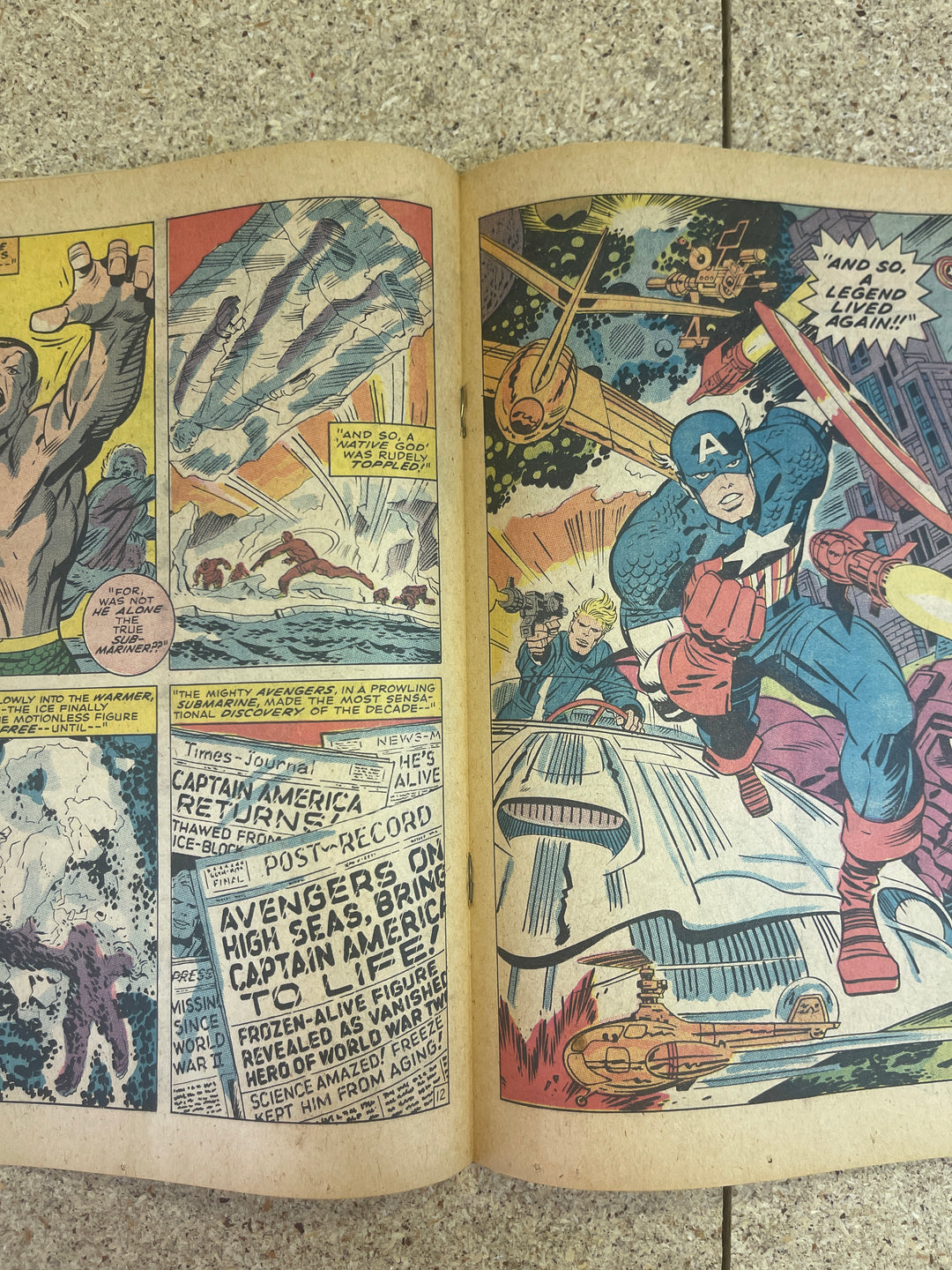 Captain America #112 Subscription Crease