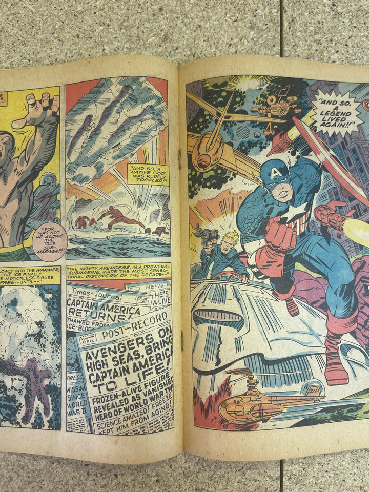 Captain America #112 Subscription Crease