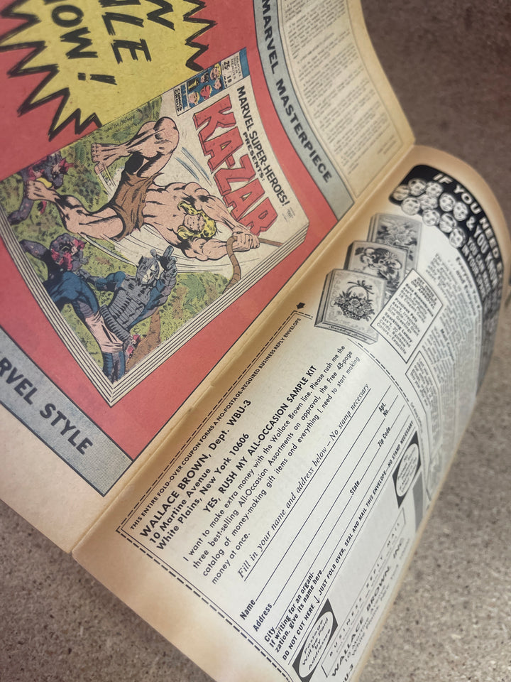 Captain America #112 Subscription Crease