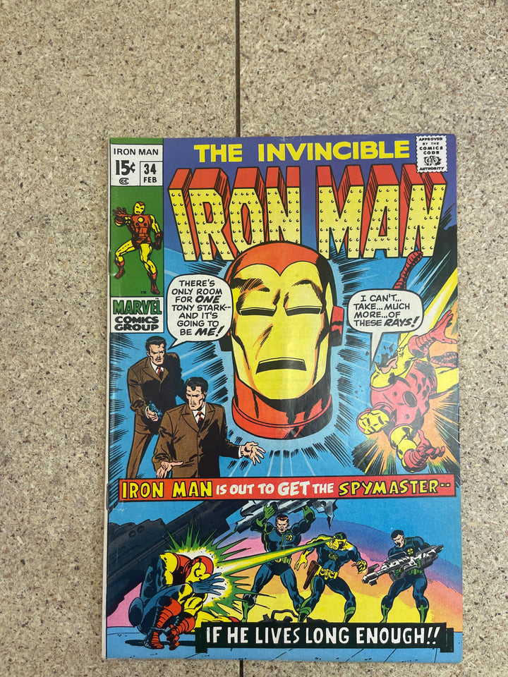 Iron Man #34 Subscription Crease