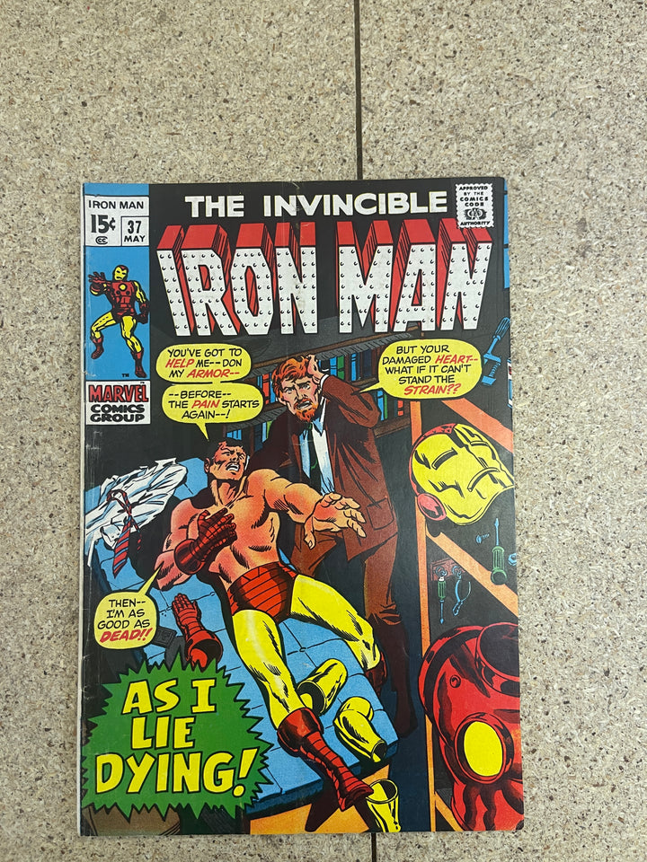 Iron Man #37 Subscription Crease