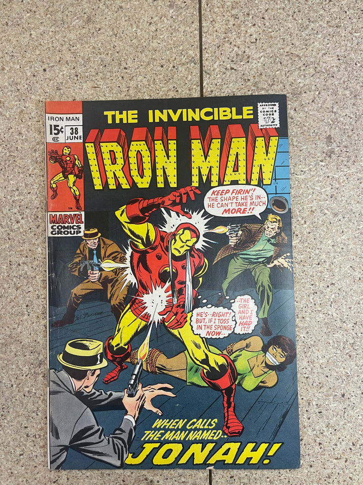 Iron Man #38 Subscription Crease