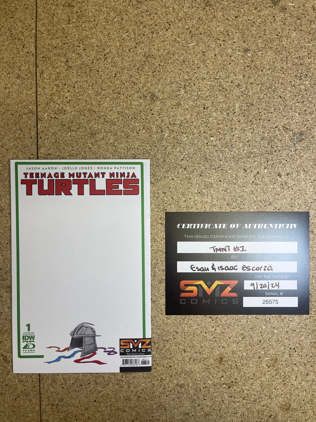Teenage Mutant Ninja Turtles  #1 2024 SDCC SMZ Escorza Brothers Sketch and Signature