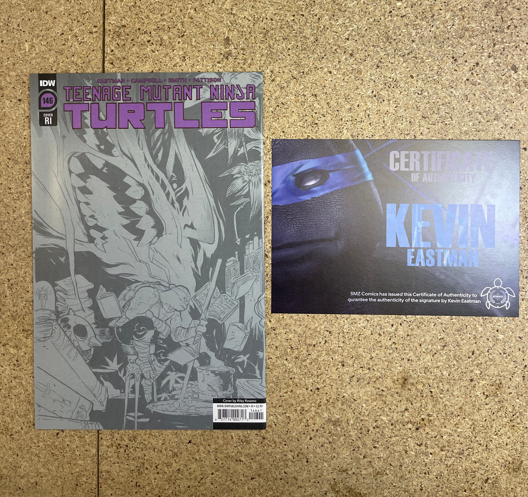 Teenage Mutant Ninja Turtles  #146 Rossmo 1:25 B&W Kevin Eastman Sig
