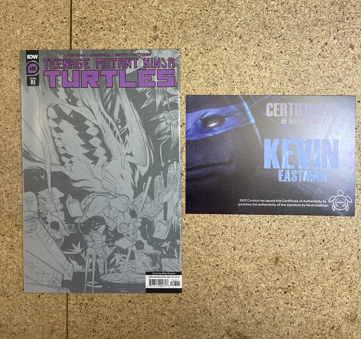 Teenage Mutant Ninja Turtles  #146 Rossmo 1:25 B&W Kevin Eastman Sig