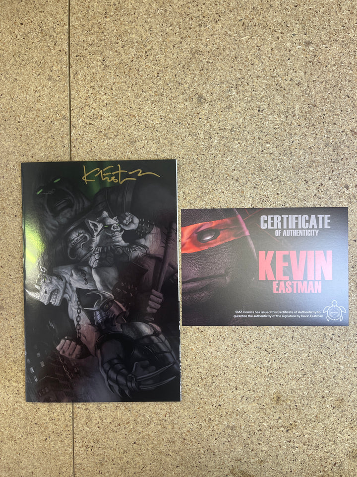 Teenage Mutant Ninja Turtles Black White & Green #1 Bartling SMZ Comics Virgin Kevin Eastman Sig
