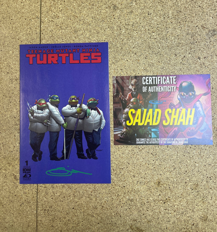 Teenage Mutant Ninja Turtles  #1 Sajad Shah 2024 SDCC SMZ Signature Blue