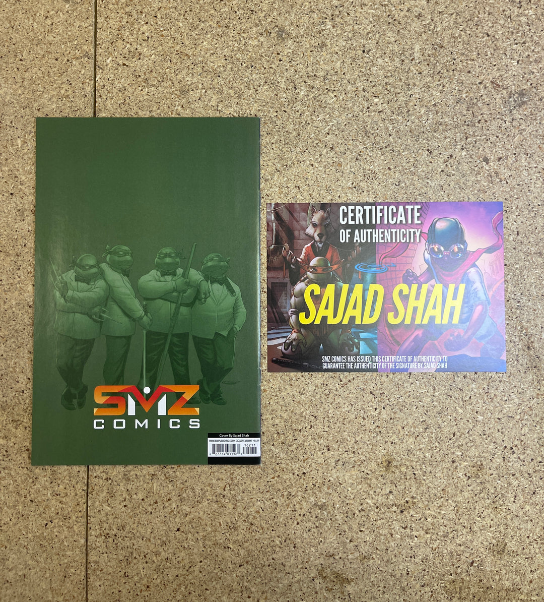 Teenage Mutant Ninja Turtles  #1 Sajad Shah 2024 SDCC SMZ Signature Blue