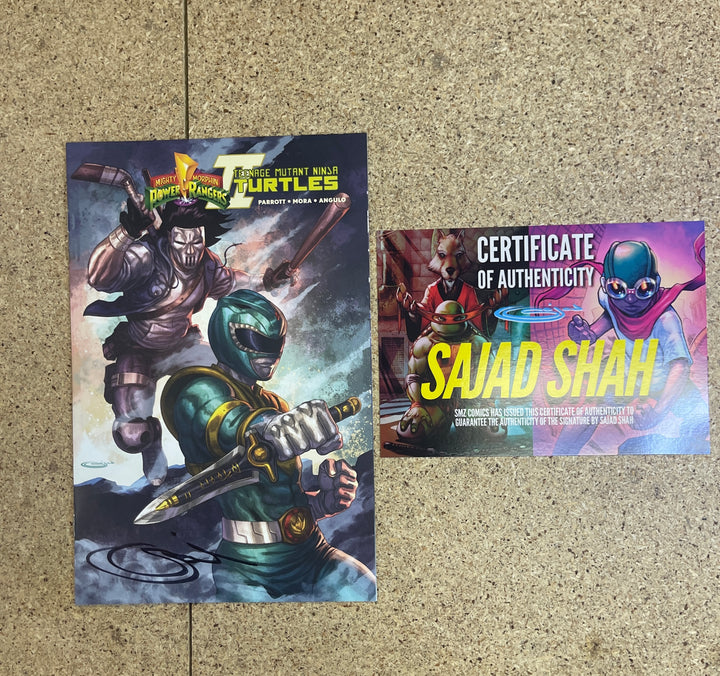 Mighty Morphin Power Rangers Teenage Mutant Ninja Turtles II #5 Shah SMZ Sig Jones