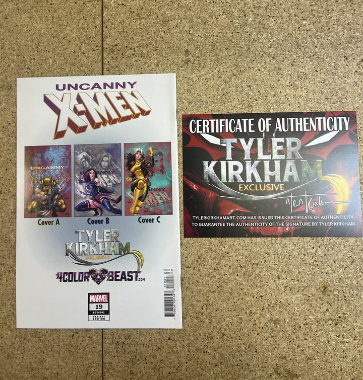 Uncanny X-men  #19 Tyler Kirkham Signature