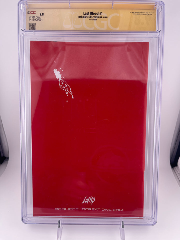 Last Blood #1 Signed and Sketched by Liefeld CGC 9.8