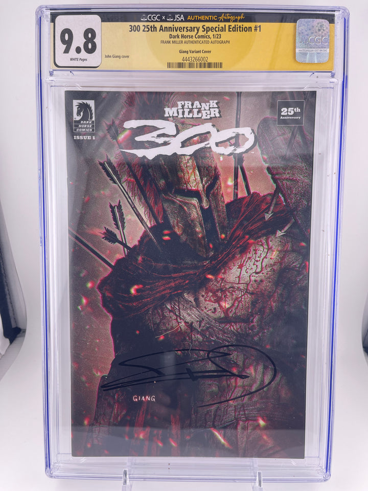 300 25th Anniversary Special Edition #1 CGC 9.8 Signed by Frank Miller