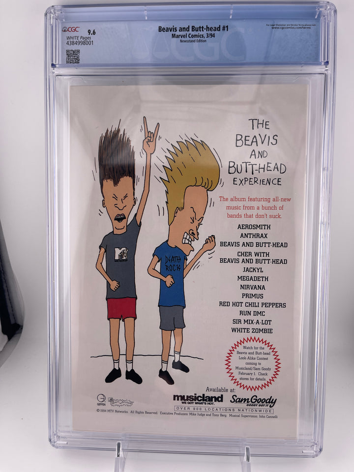 Beavis and Butthead #1 CGC 9.6 90's Newsstand very rare w/ high grade