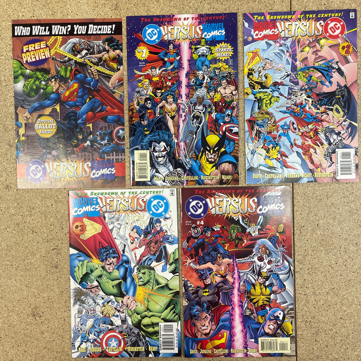 DC vs. Marvel Comics #1-4 Plus Free Preview Included