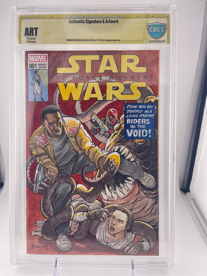 Star Wars #1 CGCS Authentic Signature Artwork by Daniel Govar CGC 9.8