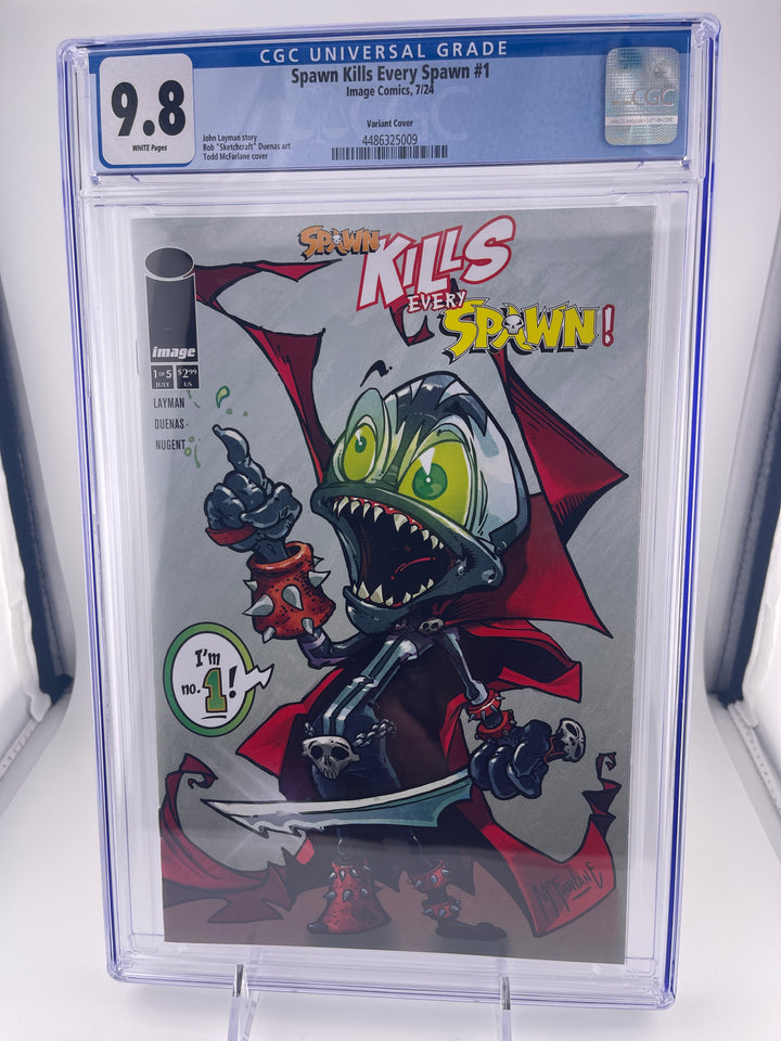 Spawn Kills Every Spawn #1 Unique McFarlane Cover, CGC 9.8