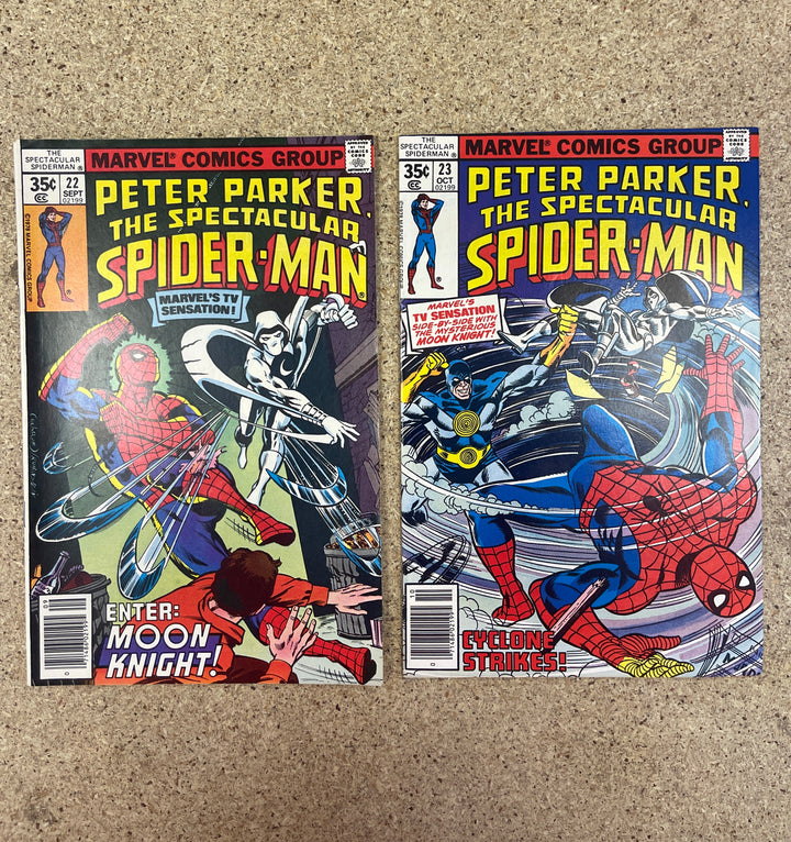 Spectacular Spiderman  #22-23 Moon Knight