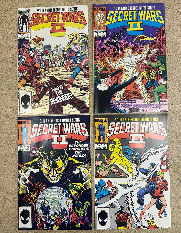 Secret Wars II #1-9