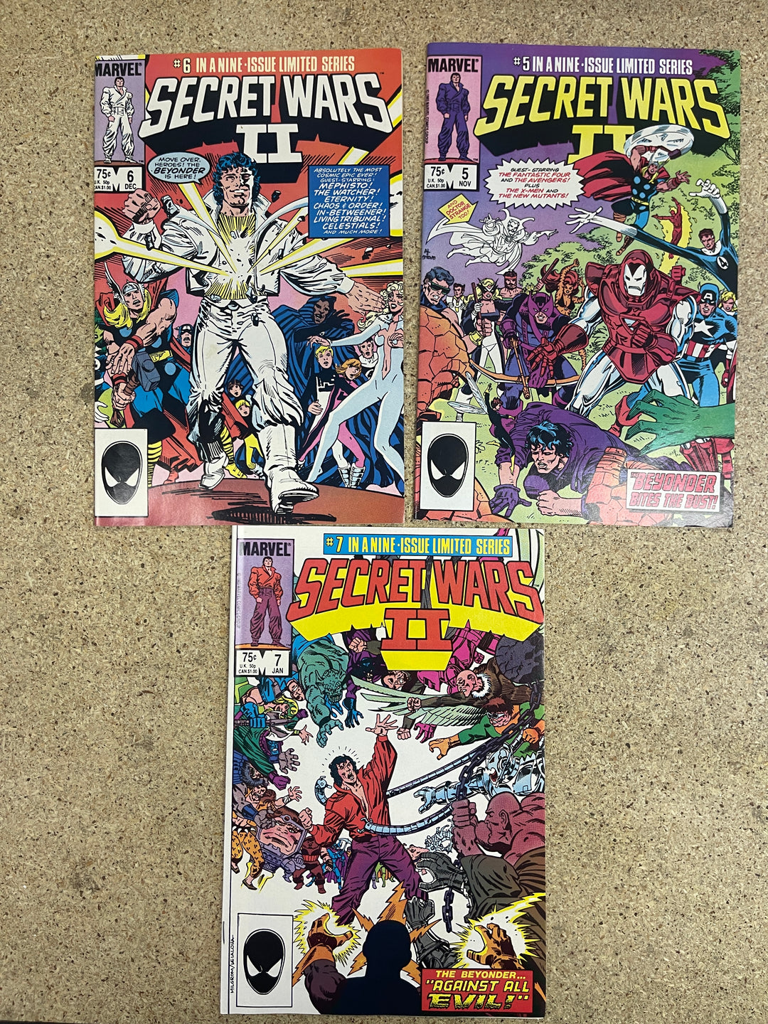 Secret Wars II #1-9