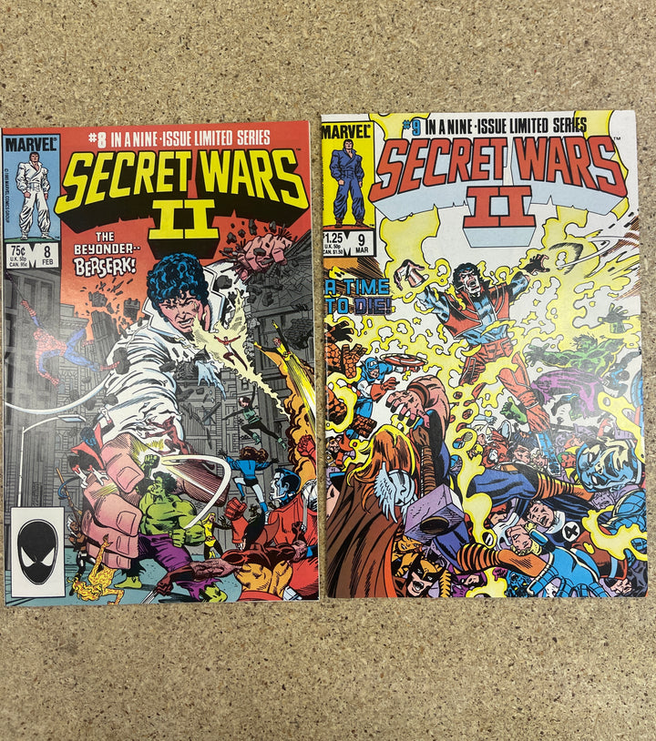 Secret Wars II #1-9