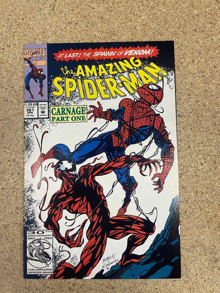 Amazing Spiderman  #361 1st Carnage