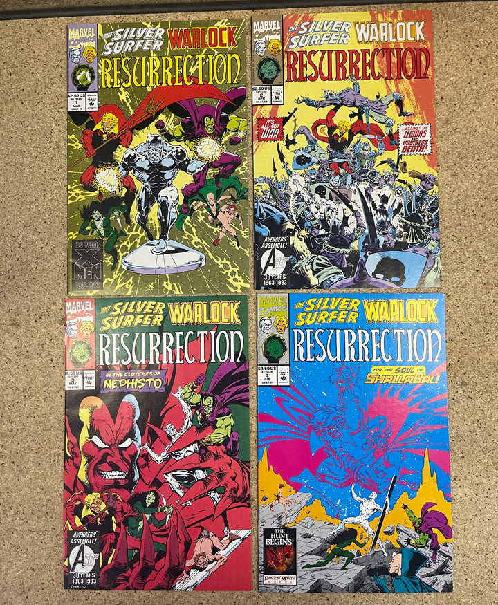 Silver Surfer Warlock Resurrection #1-4