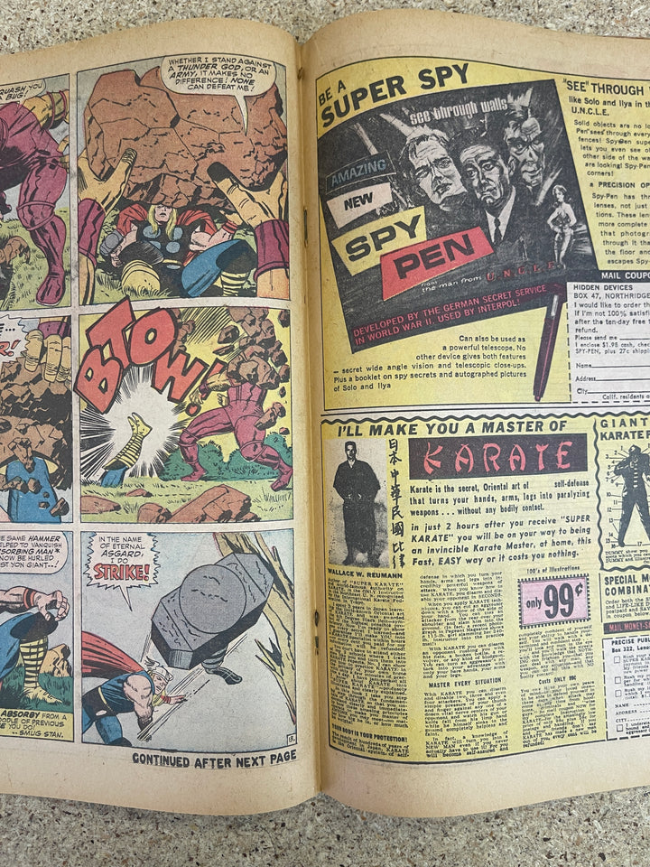 Thor #140 VG 1st Growing Man