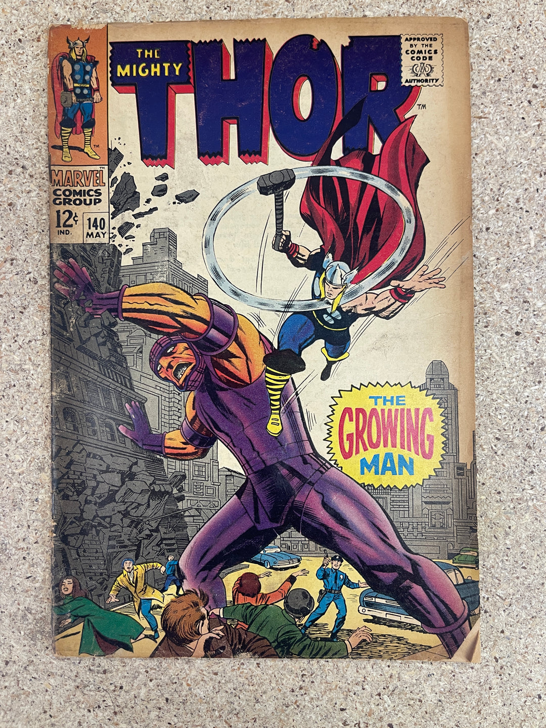 Thor #140 GD 1st Growing Man