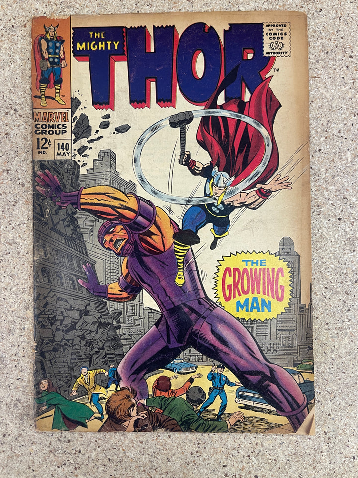 Thor #140 GD 1st Growing Man